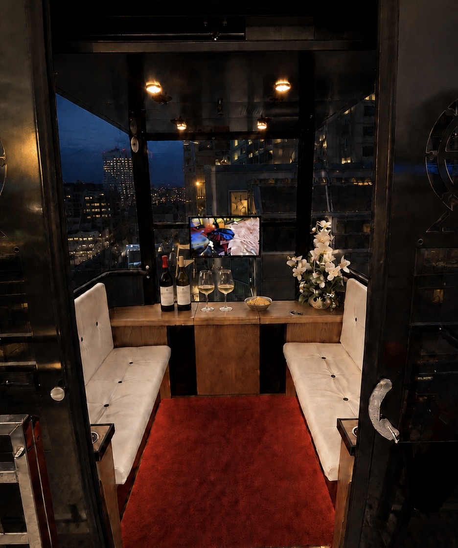 VIP wine arrangement inside a private gondola at The View Pattaya